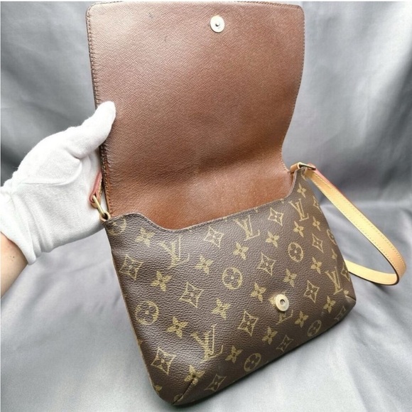 Authentic Louis Vuitton Monogram Musette Tango Crossbody Shoulder Bag Brown Tan - Picture 6 of 12
